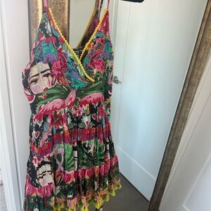 Colorful Floral Mini Dress